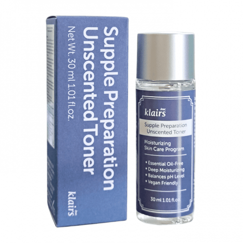 Смягчающий тонер для лица Dear, Klairs Supple Preparation Unscented Toner, 30мл