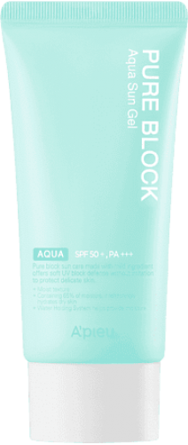 Увлажняющий солнцезащитный гель-крем A'Pieu Pure Block Aqua Sun Gel, 50мл