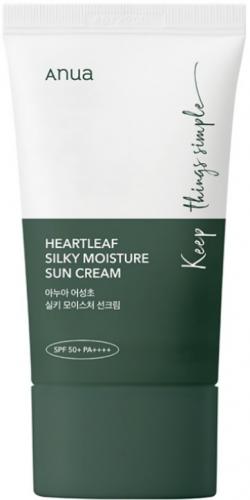 Крем солнцезащитный с экстрактом хауттюйнии ANUA Heartleaf Silky Moisture Sun Cream, 50мл купить в Минске, Беларуси