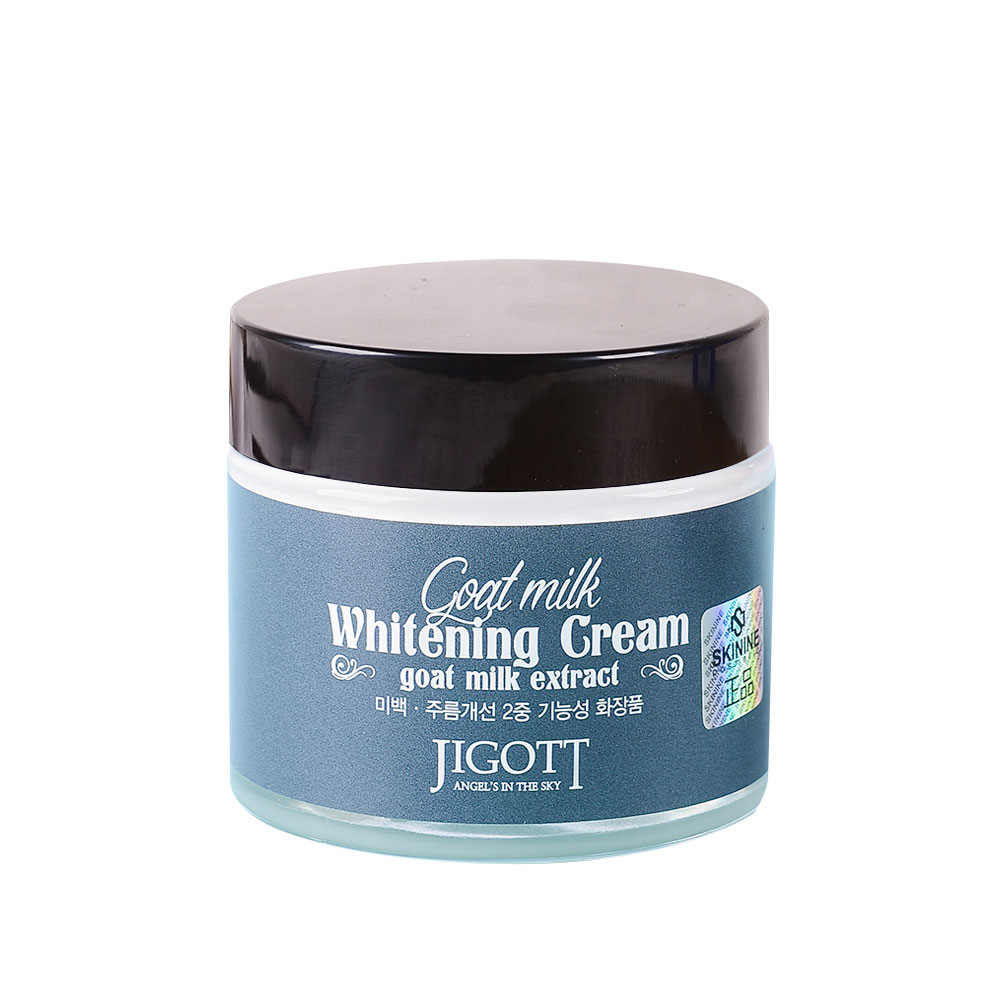 JIGOTT Осветляющий крем для лица с экстрактом козьего молока Goat Milk Whitening Cream