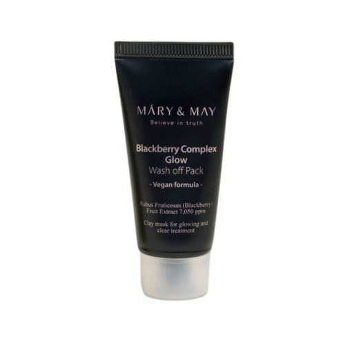 Антиоксидантная глиняная маска с ежевикой Mary&May Blackberry Complex Glow Wash Off Pack, 30мл