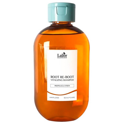 Шампунь для сухой кожи головы с прополисом Lador Root Re-Boot Vitalizing Shampoo Propolis & Citron, 300мл