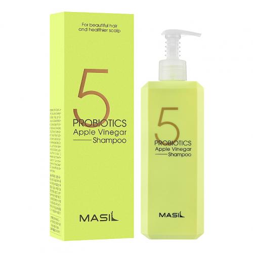 Шампунь бессульфатный с пробиотиками и яблочным уксусом Masil 5 Probiotics Apple Vinegar Shampoo (500 мл)