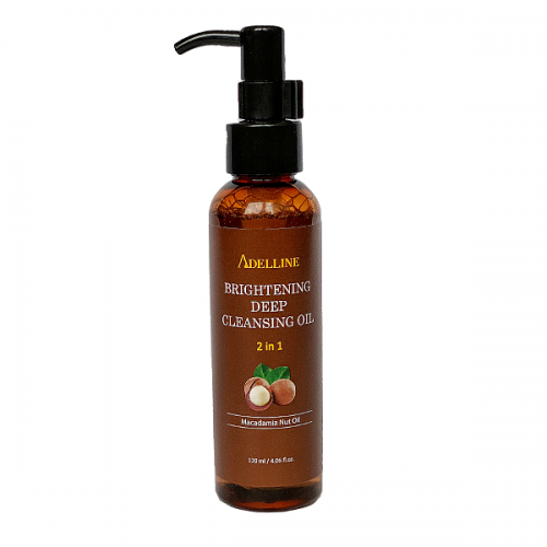Гидрофильное масло с орехом макадамия Adelline Brightening deep cleansing oil, 120мл