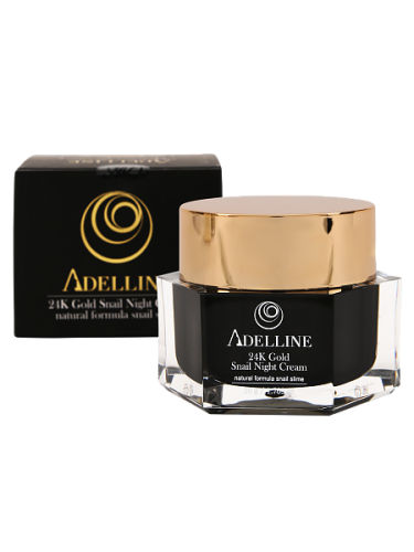 Ночной крем с коллоидным золотом и слизью улитки Adelline 24K Gold Snail Night Cream (50 гр)