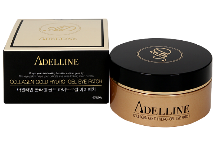 Патчи гидрогелевые с коллагеном и золотом Adelline Collagen Gold Hydro-gel Eye Patch (60 шт) 