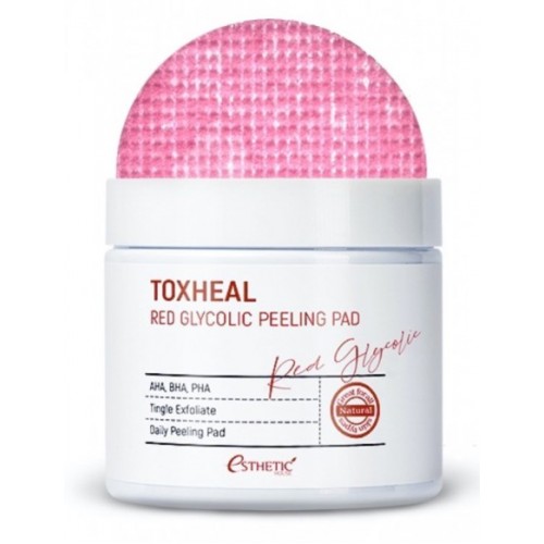 Пилинг-подушечки гликолевые миндальные Esthetic House Toxheal Red Glyucolic Peeling Pad (100 мл *100 шт)