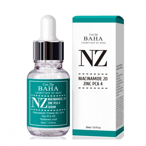 Сыворотка для сужения пор Cos De BAHA Niacinamide 20% Zinc 4% Pore Reducer, 30мл
