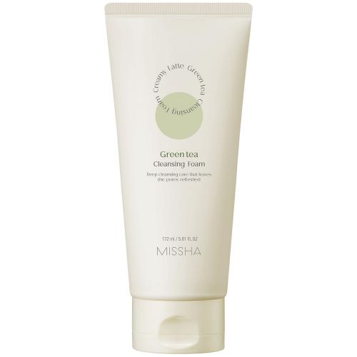 Пенка для умывания с зеленым чаем Missha Creamy Latte Green Tea, 172мл