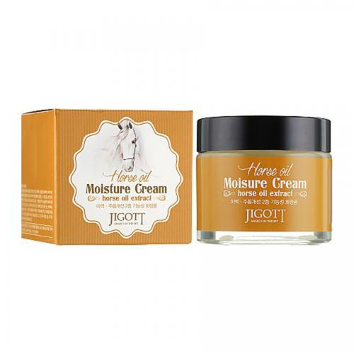 Крем для лица с лошадиным жиром JIGOTT HORSE OIL Moisture Cream (70 мл)