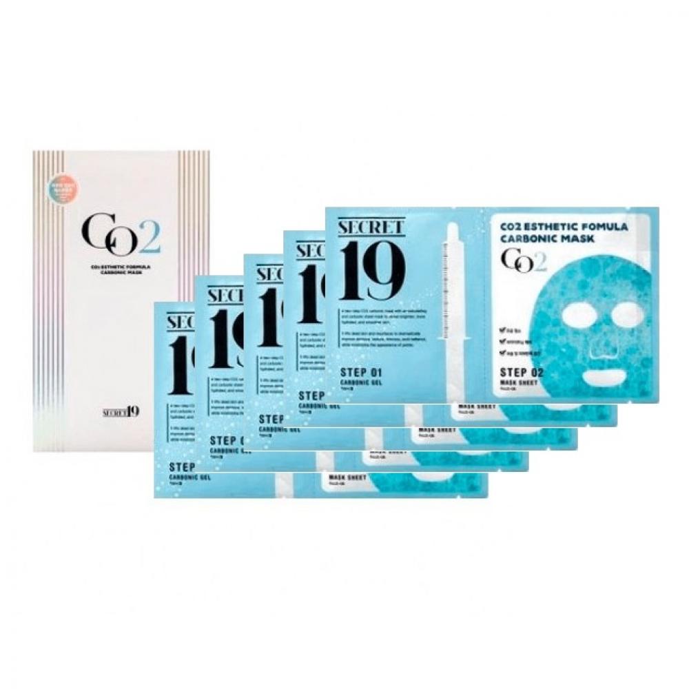 Набор карбокситерапия маска-активатор Esthetic House SECRET19 CO2 Esthetic Formula Carbonic Mask Pack (5 шт)