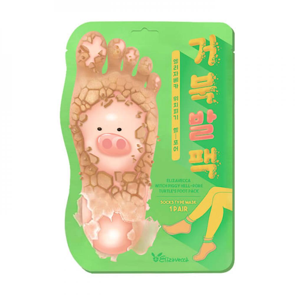 Носочки для педикюра Elizavecca Witch Piggy Hell Pore Turtle's Foot Pack