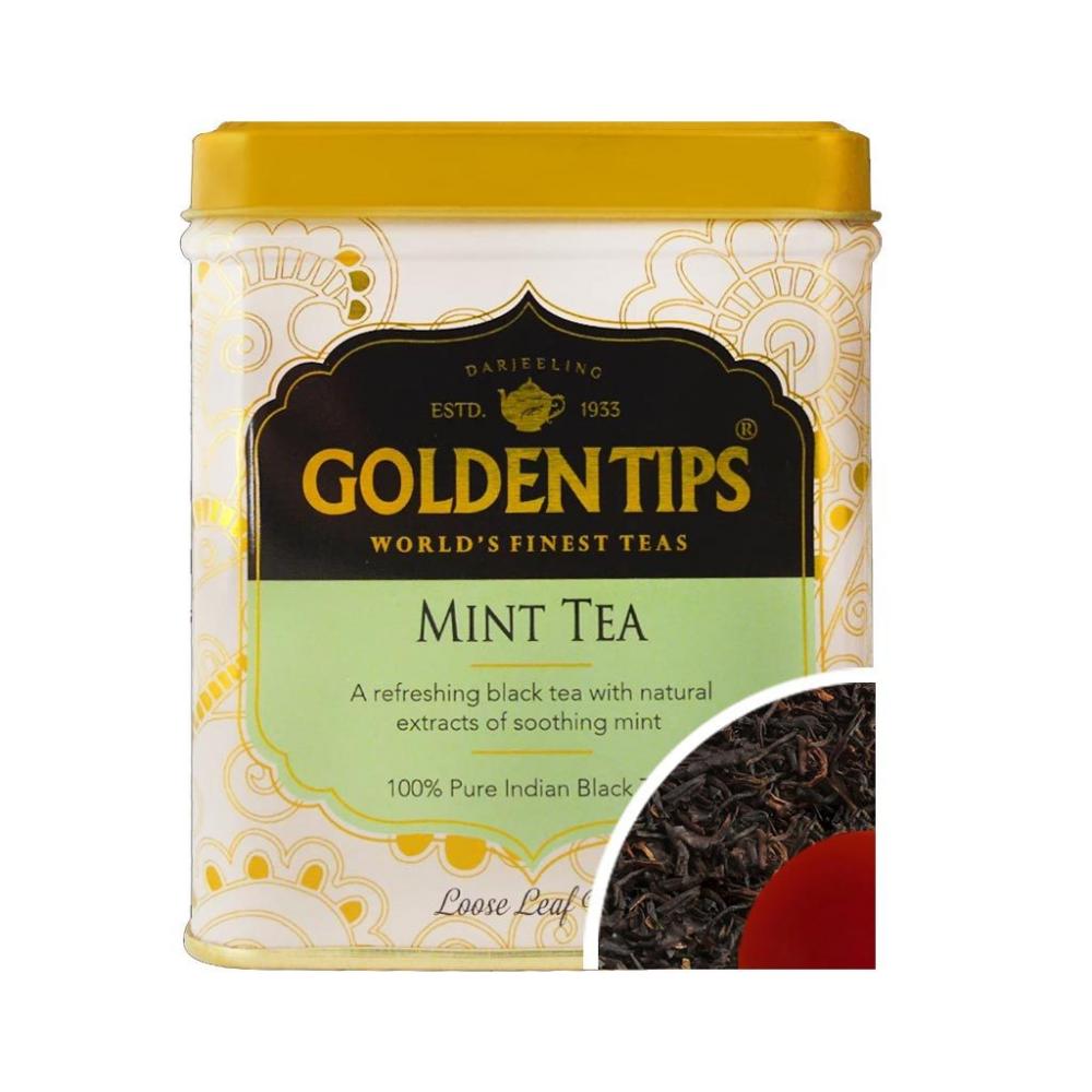 Черный Чай Мятный в банке Golden Tips Mint Black Tea Tin Can 100 г
