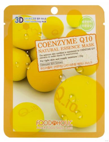 Маска для лица FoodaHolic Coenzyme Q10 Natural Essence Mask, 23мл, FoodaHolic