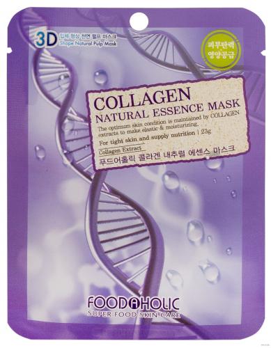 Маска для лица FoodaHolic Collagen Natural Essence Mask, 23мл, FoodaHolic