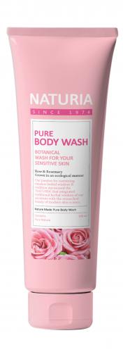 [NATURIA] Гель для душа РОЗА/РОЗМАРИН PURE BODY WASH (Rose & Rosemary), 100 мл