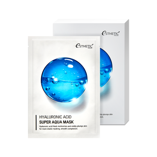 Набор тканевых масок для лица с гиалуроновой кислотой Esthetic House Hyaluronic Acid Super Aqua Mask (25 мл* 5шт)
