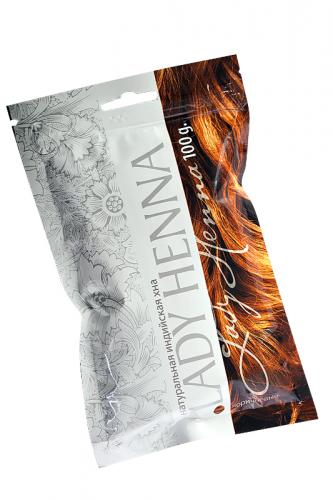 Натуральна индийская хна Коричневая "Lady Henna" 100 г