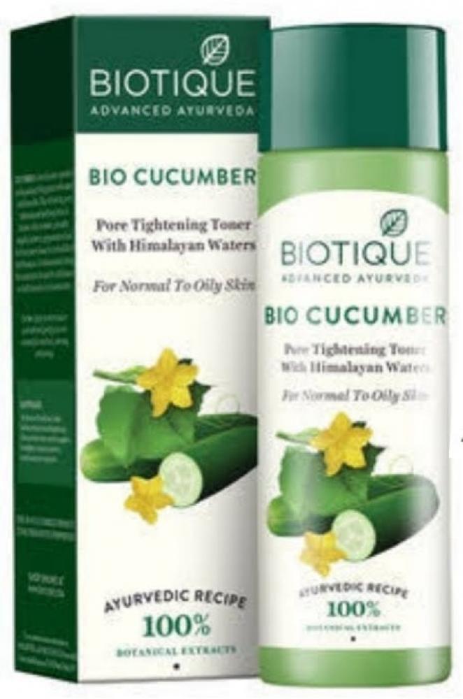 Тоник для лица Биотик Био огурец с Гималайской водой (Biotique Bio Cucumber Pore Tightening Toner), 120мл