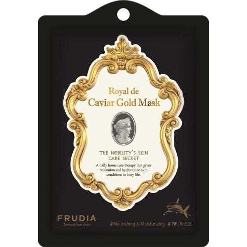 Омолаживающая маска с экстрактом икры и золотом Frudia Royal de Caviar Gold Mask 20 мл