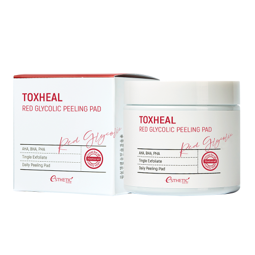 Пилинг-подушечки гликолевые миндальные Esthetic House Toxheal Red Glyucolic Peeling Pad (100 мл *100 шт)