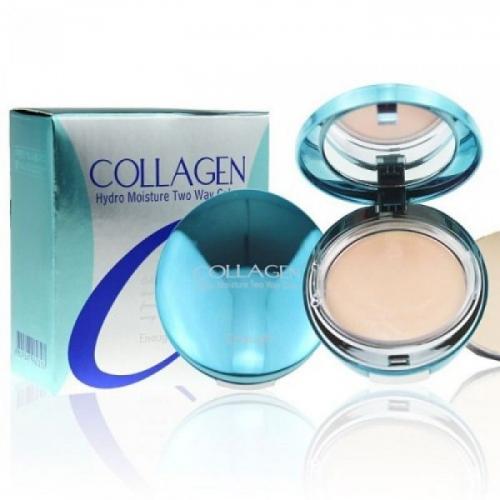 Компактная пудра для лица с коллагеном №23 ENOUGH Collagen Hydro Moisture Two Way Cake SPF25 PA++ (13 гр * 2 шт)