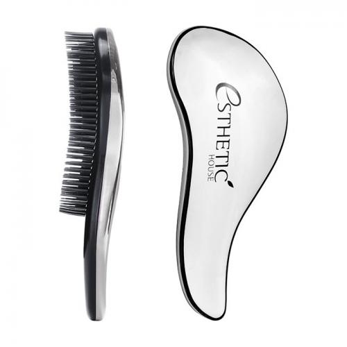 Расческа для волос серебристая Esthetic House Hair Brush For Easy Comb Silver (18*7 см)