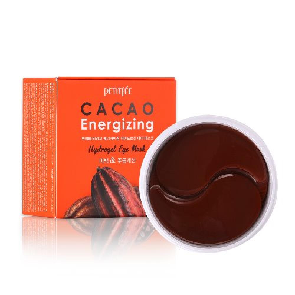 PETITFEE Гидрогелевые патчи для глаз КАКАО Cacao Energizing Hydrogel Eye Mask, 60 шт