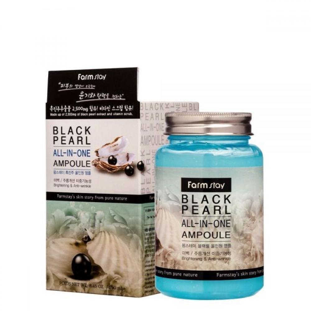 Сыворотка с экстрактом жемчуга FarmStay Black Pearl All-In One Ampoule (250 мл)
