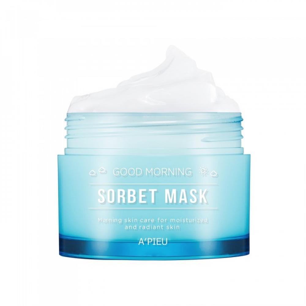 Утренняя маска для лица против отеков A'PIEU Good Morning Sorbet Mask (105 мл)
