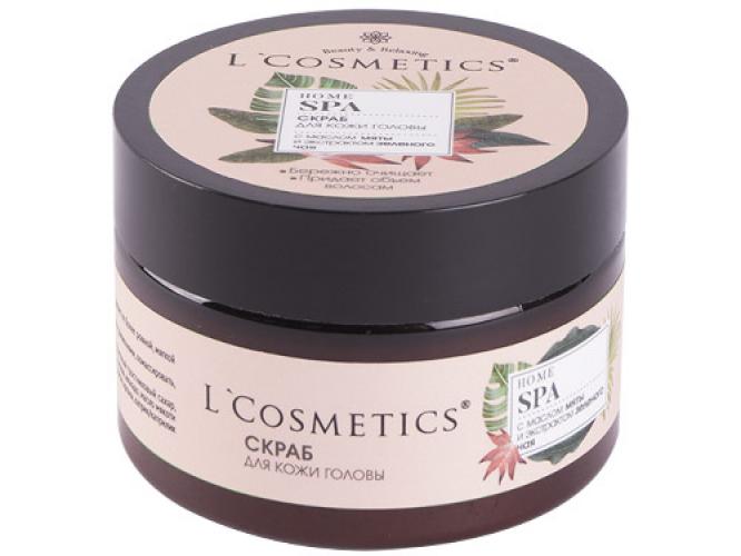 Скраб для кожи головы с маслом мяты и экстрактом зелёного чая L'Cosmetics (100 мл)