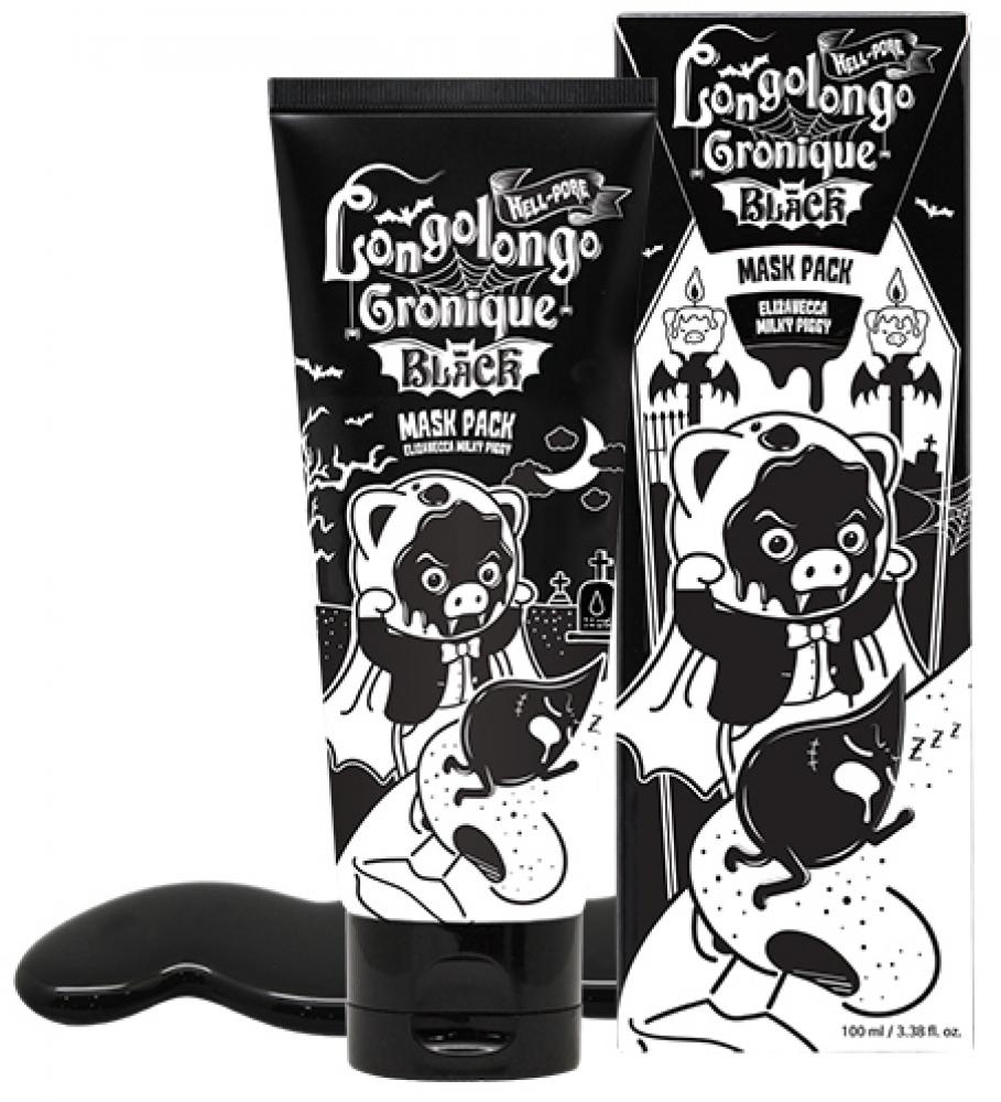 Маска-плёнка Elizavecca Hell-Pore Longolongo Gronique Black Mask Pack