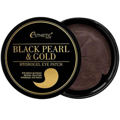 Патчи для глаз Esthetic House Black Pearl & Gold Hydrogel Eye Patch