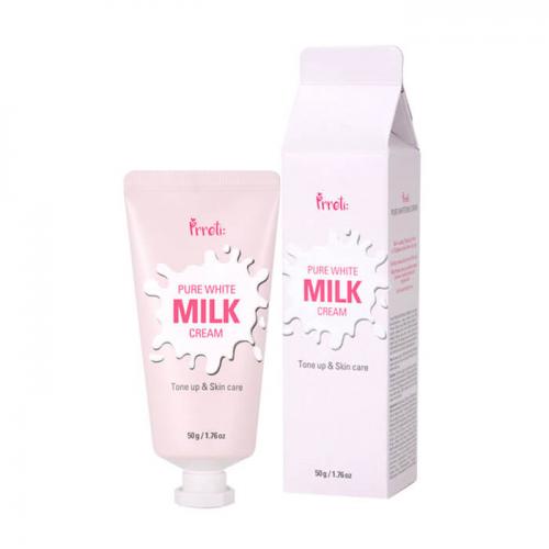 [PRRETI] Крем для лица МОЛОКО/туба Pure white milk cream, 50гр