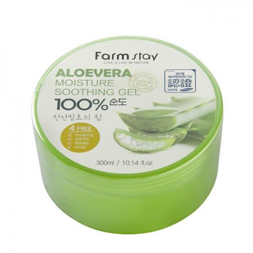 FarmStay Многофункциональный гель с экстрактом алоэ Aloe Vera Moisture Soothing Gel 100%