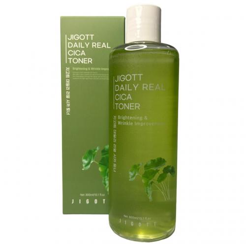 Тонер для лица с центеллой азиатской Jigott Daily Real Cica Toner, 300мл