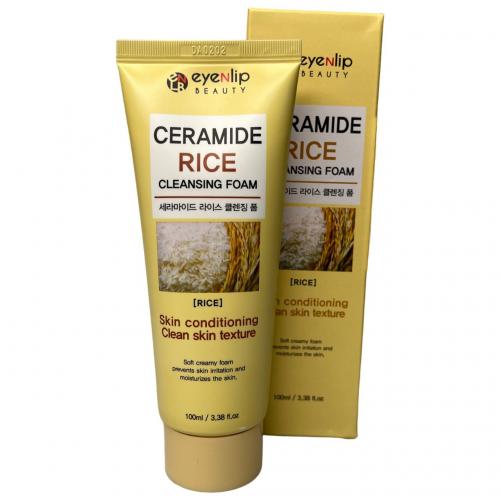 Пенка для умывания Eyenlip Ceramide Rice Cleansing Foam 100 мл