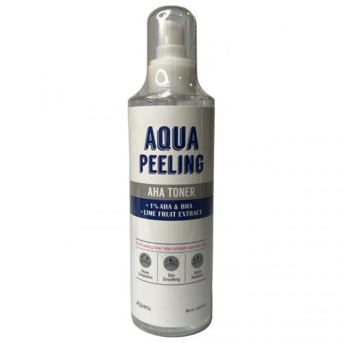 Тоник для лица с AHA и BHA кислотами и экстрактом лайма A'PIEU Aqua Peeling AHA Toner, 250мл