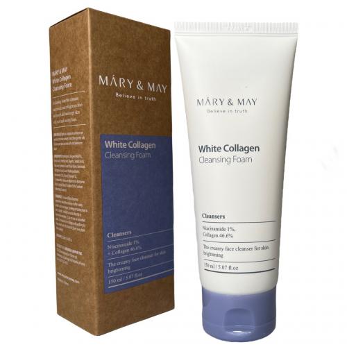 Очищающая пенка с коллагеном Mary&May White Collagen 150мл