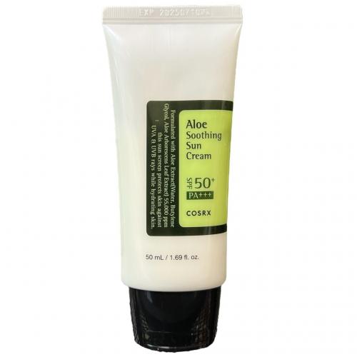 COSRX - Aloe Soothing Sun Cream SPF50+/PA+++ - Увлажняющий солнцезащитный крем - 50мл